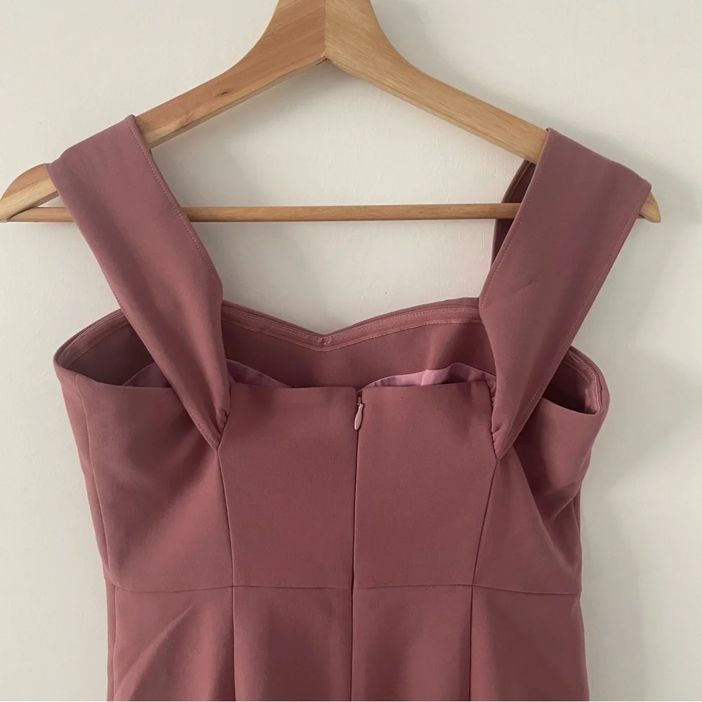LIKELY NWT Bartolli Off Shoulder Mermaid Evening Gown in Rose Pink Size 4 - Picture 11 of 12